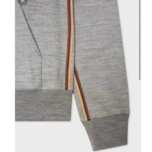 Paul Smith Gray Hoodie 'artist Stripe' - Picture 7 of 9